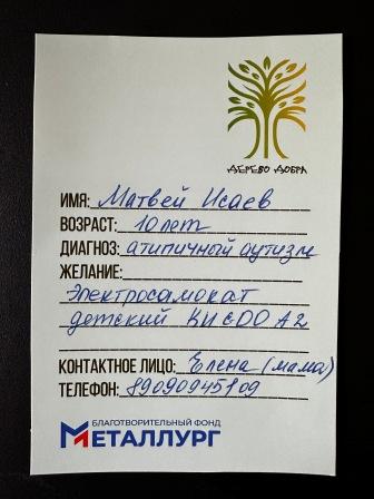 Галерея акции "Дерево добра"