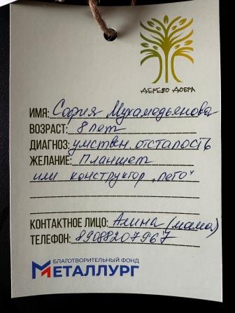 Галерея акции "Дерево добра"